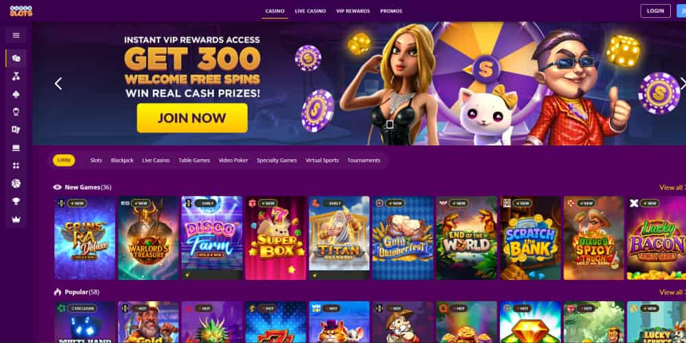 Super Slots casino games