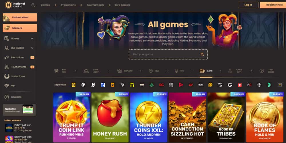 National Casino slots